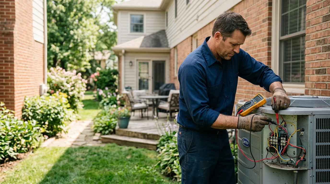HVAC technician working near Bennington, NH